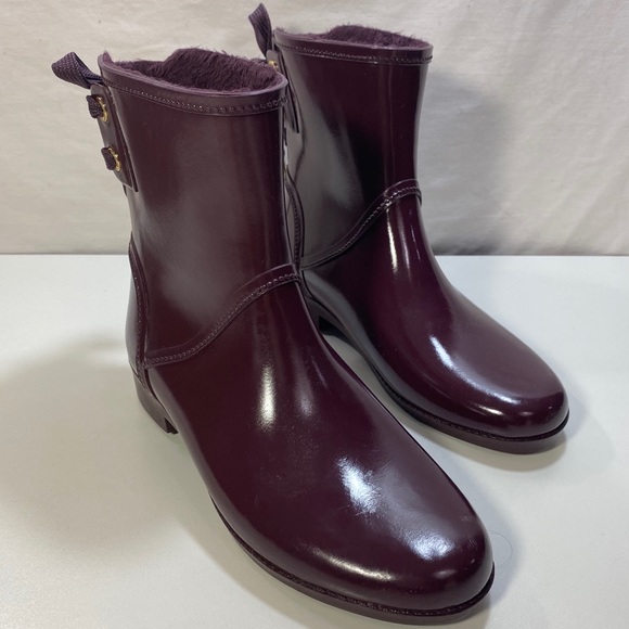 Michael Kors Larson Back-Tie Rain Booties Boot - Picture 1 of 6